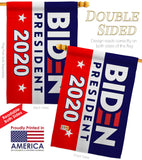 2020 Joe Biden - Patriotic Americana Vertical Impressions Decorative Flags HG170078 Made In USA