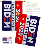 2020 Joe Biden - Patriotic Americana Vertical Impressions Decorative Flags HG170078 Made In USA