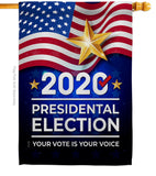 2020 Election - Patriotic Americana Vertical Impressions Decorative Flags HG170125 Made In USA