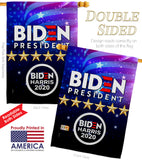 Biden Harris - Patriotic Americana Vertical Impressions Decorative Flags HG170126 Made In USA