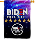 Biden Harris - Patriotic Americana Vertical Impressions Decorative Flags HG170126 Made In USA