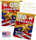 Biden Harris 2020 - Patriotic Americana Vertical Impressions Decorative Flags HG170141 Made In USA