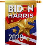 Biden Harris 2020 - Patriotic Americana Vertical Impressions Decorative Flags HG170141 Made In USA