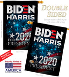 Biden for President - Patriotic Americana Vertical Impressions Decorative Flags HG170142 Made In USA