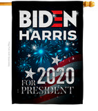 Biden for President - Patriotic Americana Vertical Impressions Decorative Flags HG170142 Made In USA