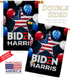 Biden Harris - Patriotic Americana Vertical Impressions Decorative Flags HG170143 Made In USA