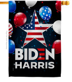 Biden Harris - Patriotic Americana Vertical Impressions Decorative Flags HG170143 Made In USA