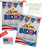 Biden Harris For 2020 - Patriotic Americana Vertical Impressions Decorative Flags HG170144 Made In USA