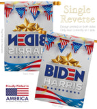 Biden Harris For 2020 - Patriotic Americana Vertical Impressions Decorative Flags HG170144 Made In USA