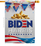 Biden Harris For 2020 - Patriotic Americana Vertical Impressions Decorative Flags HG170144 Made In USA