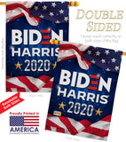 US Biden Harris - Patriotic Americana Vertical Impressions Decorative Flags HG170145 Made In USA