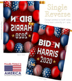 Joint Biden Harris - Patriotic Americana Vertical Impressions Decorative Flags HG170146 Made In USA