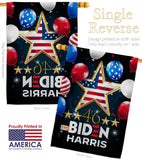 46 Biden Harris - Patriotic Americana Vertical Impressions Decorative Flags HG170158 Made In USA