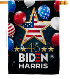 46 Biden Harris - Patriotic Americana Vertical Impressions Decorative Flags HG170158 Made In USA