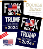 Fuck Biden Save America - Patriotic Americana Vertical Impressions Decorative Flags HG170188 Made In USA