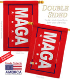MAGA - Patriotic Americana Vertical Impressions Decorative Flags HG170226 Made In USA