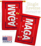 MAGA - Patriotic Americana Vertical Impressions Decorative Flags HG170226 Made In USA