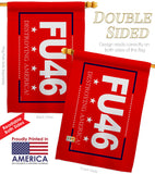 FU 46 - Patriotic Americana Vertical Impressions Decorative Flags HG170230 Made In USA