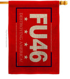 FU 46 - Patriotic Americana Vertical Impressions Decorative Flags HG170230 Made In USA