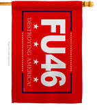 FU 46 - Patriotic Americana Vertical Impressions Decorative Flags HG170230 Made In USA