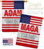 MAGA Trump - Patriotic Americana Vertical Impressions Decorative Flags HG170231 Made In USA