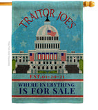 Traitor Joe's - Patriotic Americana Vertical Impressions Decorative Flags HG170250 Made In USA