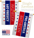 America Anti Biden - Patriotic Americana Horizontal Impressions Decorative Flags HG170251 Made In USA