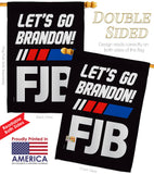 FJB Go Brandon - Patriotic Americana Vertical Impressions Decorative Flags HG170256 Made In USA