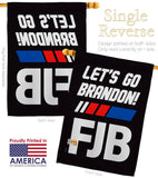 FJB Go Brandon - Patriotic Americana Vertical Impressions Decorative Flags HG170256 Made In USA