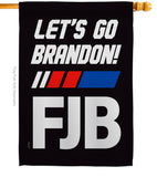 FJB Go Brandon - Patriotic Americana Vertical Impressions Decorative Flags HG170256 Made In USA