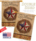 Welcome American Pride Reef - Patriotic Americana Vertical Impressions Decorative Flags HG191212 Made In USA