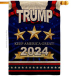 Keep America Great Trump - Patriotic Americana Vertical Impressions Decorative Flags HG192179 Made In USA