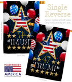 47 Trump - Patriotic Americana Vertical Impressions Decorative Flags HG192327 Made In USA