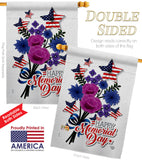 Memorial Bouquet - Patriotic Americana Vertical Impressions Decorative Flags HG192542 Made In USA