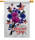 Memorial Bouquet - Patriotic Americana Vertical Impressions Decorative Flags HG192542 Made In USA