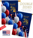 July Fun - Patriotic Americana Vertical Impressions Decorative Flags HG192545 Made In USA