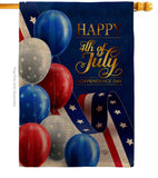 July Fun - Patriotic Americana Vertical Impressions Decorative Flags HG192545 Made In USA