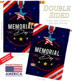 Memorial Day Honor - Patriotic Americana Vertical Impressions Decorative Flags HG192598 Made In USA