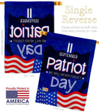 September 11 Patriot Day - Patriotic Americana Vertical Impressions Decorative Flags HG192665 Made In USA