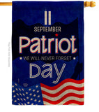 September 11 Patriot Day - Patriotic Americana Vertical Impressions Decorative Flags HG192665 Made In USA