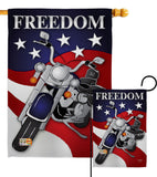 Freedom - Patriotic Americana Vertical Impressions Decorative Flags HG111045 Made In USA