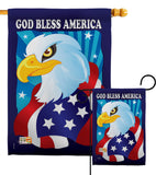 Freedom Eagle - Patriotic Americana Vertical Impressions Decorative Flags HG111051 Imported