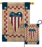 Old Glory Heart - Patriotic Americana Vertical Impressions Decorative Flags HG111082 Made In USA