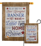 Star Spangled Pride - Patriotic Americana Vertical Impressions Decorative Flags HG111086 Made In USA