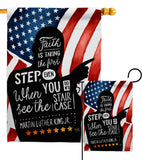 Faith is Taking MLK - Patriotic Americana Vertical Impressions Decorative Flags HG111094 Made In USA