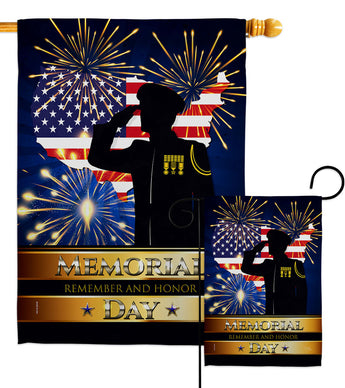 Honor Patriotic - Patriotic Americana Vertical Impressions Decorative Flags HG111097 Made In USA