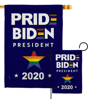 2020 Biden President - Patriotic Americana Vertical Impressions Decorative Flags HG170080 Made In USA