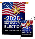 2020 Election - Patriotic Americana Vertical Impressions Decorative Flags HG170125 Made In USA