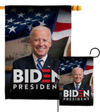 Biden President 2020 - Patriotic Americana Vertical Impressions Decorative Flags HG170136 Made In USA