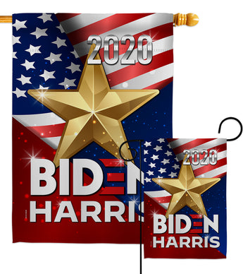 Vote for Biden - Patriotic Americana Vertical Impressions Decorative Flags HG170140 Made In USA